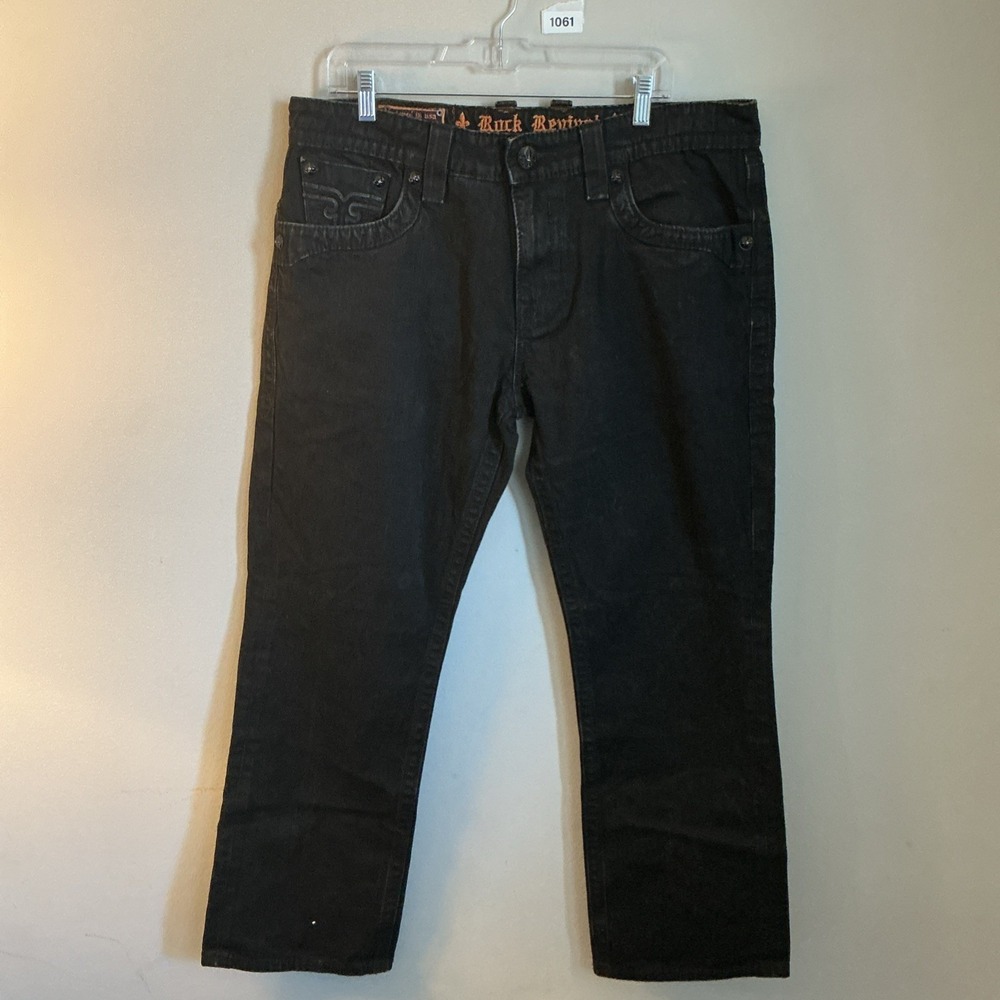 Rock Revival Jeans Black 36 Steven Straight Model Rj8625T32R